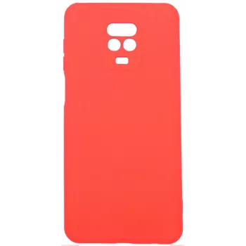 Evelatus Custodia in silicone nano Soft Touch TPU rossa per Xiaomi Redmi Note 9 Pro / Redmi Note 9S
