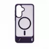 Evelatus Custodia MagSafe con rivestimento in gomma e supporto per Samsung Galaxy A37 / A36 - lilla