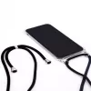 Evelatus Samsung A50 Custodia con Cordino Nero Trasparente