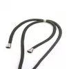 Evelatus Samsung A50s Custodia con cinturino verde trasparente