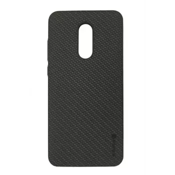 Evelatus Custodia TPU Samsung A6 Plus 2018 2 con piastra in metallo (compatibile con supporto magnetico per auto) nero