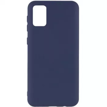 Evelatus Samsung Galaxy A02s Custodia in silicone nano Soft Touch TPU blu mezzanotte