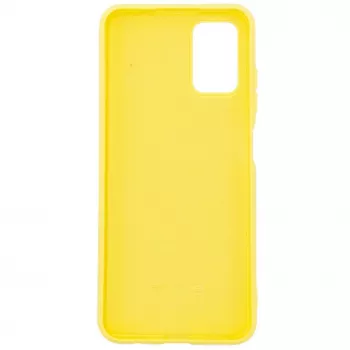 Evelatus Samsung Galaxy A03s Custodia in silicone Soft Touch gialla