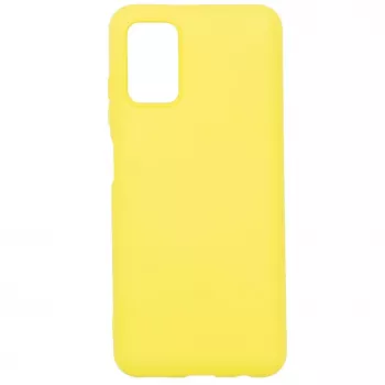 Evelatus Samsung Galaxy A03s Custodia in silicone Soft Touch gialla