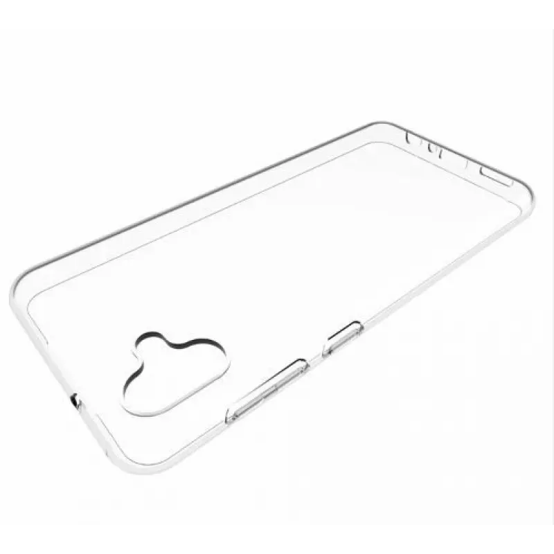 EVELATUS custodia in silicone trasparente per Samsung Galaxy A04E / A04 1,5mm TPU trasparente