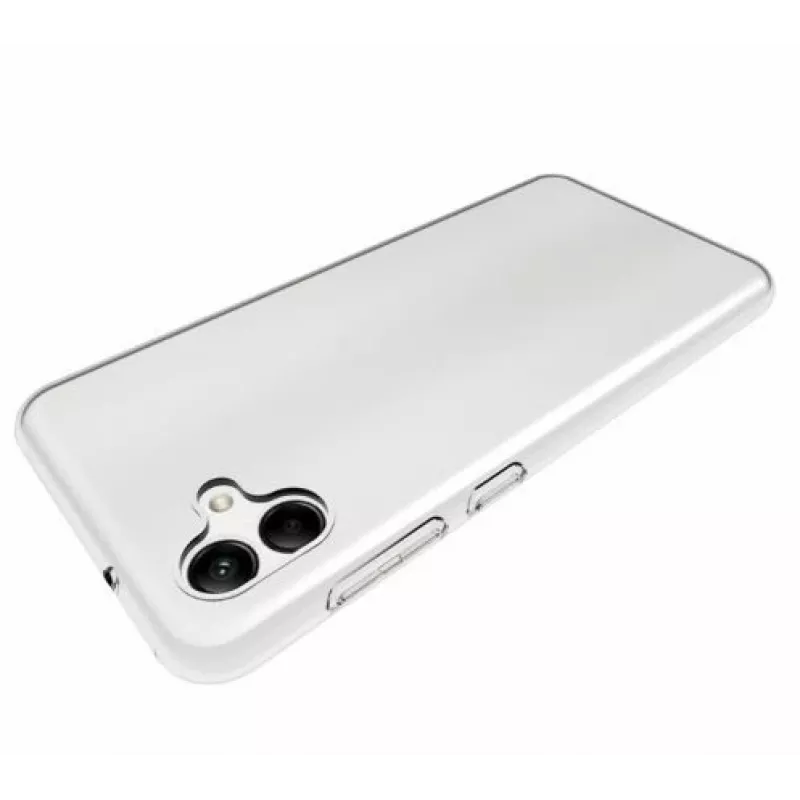 EVELATUS custodia in silicone trasparente per Samsung Galaxy A04E / A04 1,5mm TPU trasparente