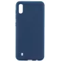 Evelatus Samsung Galaxy A10 custodia in silicone nano Soft Touch TPU blu scuro