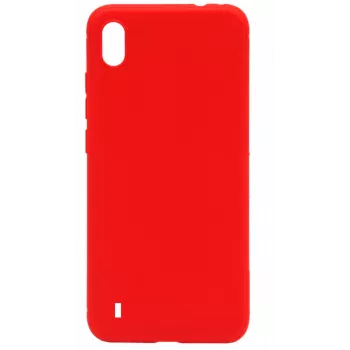Evelatus Samsung Galaxy A10 custodia in silicone Nano Soft Touch TPU rosso