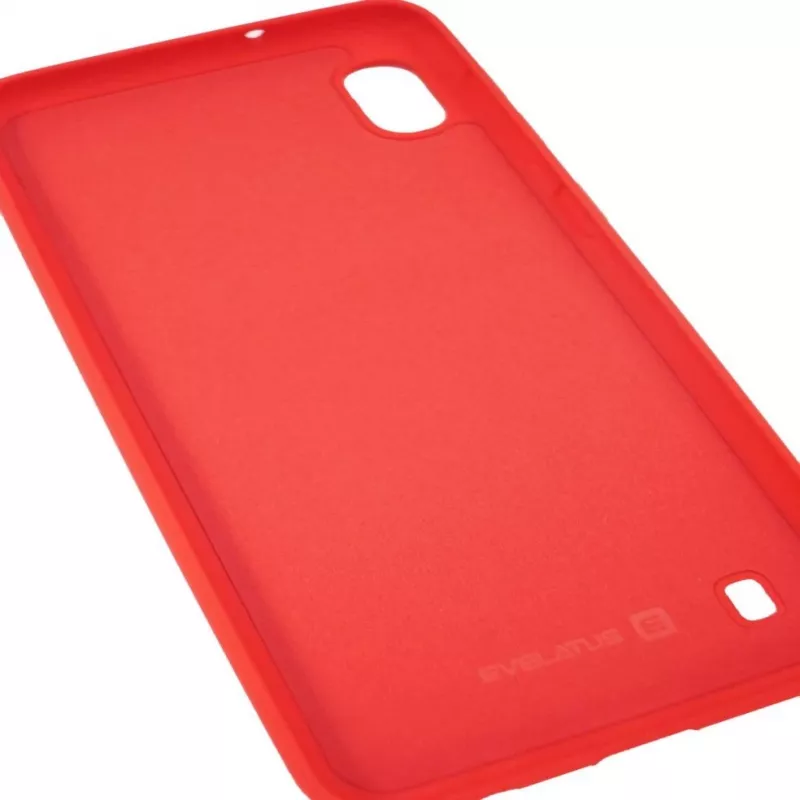 Evelatus Samsung Galaxy A10 Custodia in silicone nano Soft Touch TPU rossa