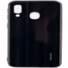 Evelatus Samsung Galaxy A10 vetro temperato protezione schermo Water Ripple Full Color Electroplating nero