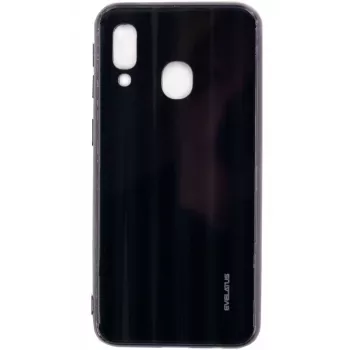 Evelatus Samsung Galaxy A10 vetro temperato protezione schermo Water Ripple Full Color Electroplating nero
