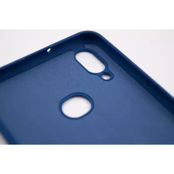 Evelatus Samsung Galaxy A10S cover in silicone nano Soft Touch TPU blu
