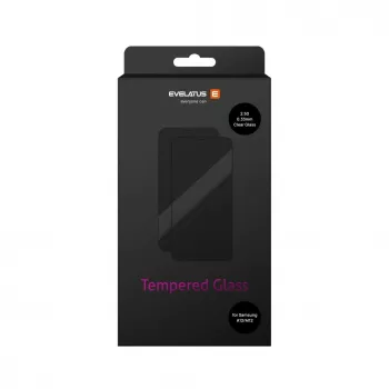 Evelatus Samsung Galaxy A12/M12 0,33mm Flat Clear Pellicola protettiva in vetro temperato con colla giapponese e rivestimento antistatico