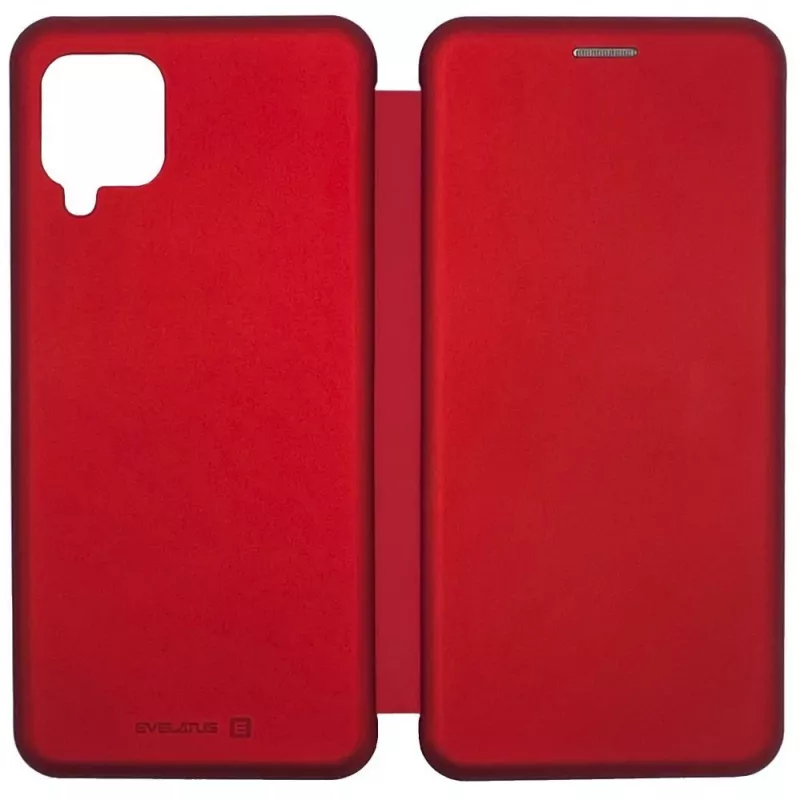 Evelatus Samsung Galaxy A12/M12 Custodia a libro rossa