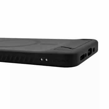 Evelatus Custodia gommata MagSafe con supporto per Samsung Galaxy A17 4G / A17 5G nero