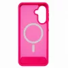 Evelatus Custodia gommata MagSafe con supporto per Samsung Galaxy A17 4G / A17 5G, rosa