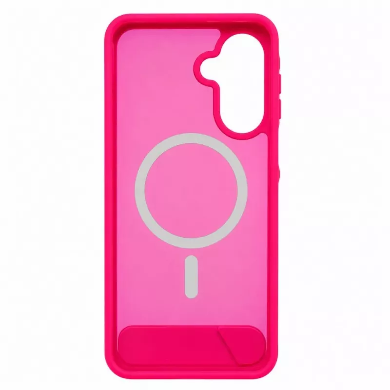 Evelatus Custodia gommata MagSafe con supporto per Samsung Galaxy A17 4G / A17 5G, rosa