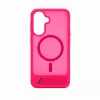 Evelatus Custodia gommata MagSafe con supporto per Samsung Galaxy A17 4G / A17 5G, rosa