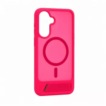 Evelatus Custodia gommata MagSafe con supporto per Samsung Galaxy A17 4G / A17 5G, rosa