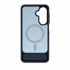 Evelatus Samsung Galaxy A17 4G / A17 5G Custodia MagSafe gommata con supporto blu navy