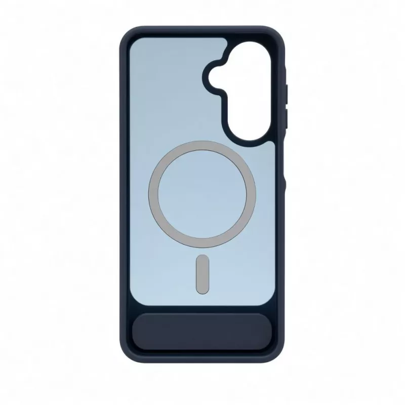 Evelatus Samsung Galaxy A17 4G / A17 5G Custodia MagSafe gommata con supporto blu navy