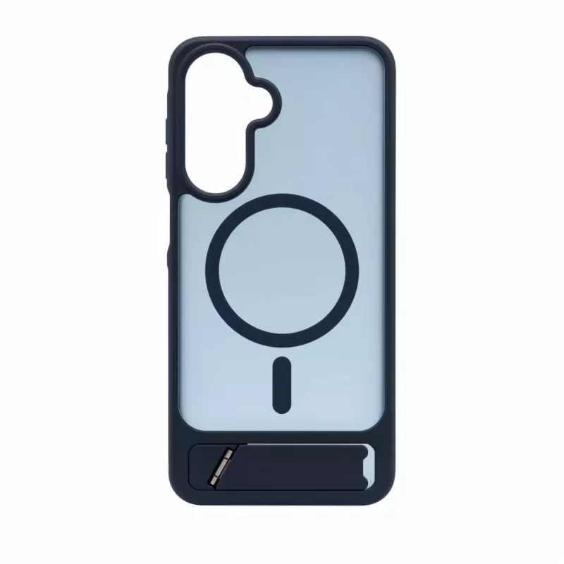 Evelatus Samsung Galaxy A17 4G / A17 5G Custodia MagSafe gommata con supporto blu navy