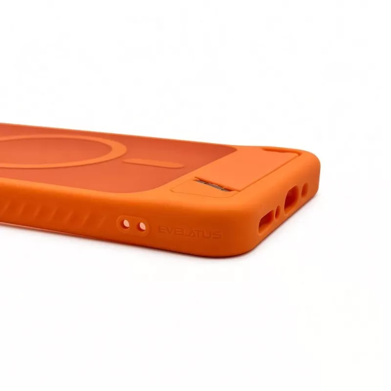 Evelatus Samsung Galaxy A17 4G / A17 5G Custodia MagSafe gommata con supporto arancione