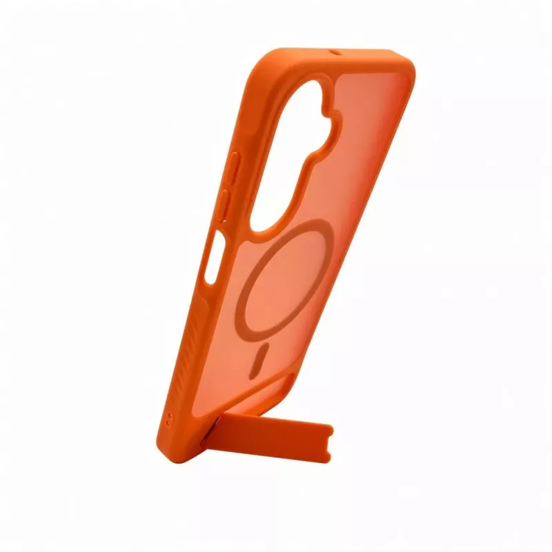 Evelatus Samsung Galaxy A17 4G / A17 5G Custodia MagSafe gommata con supporto arancione