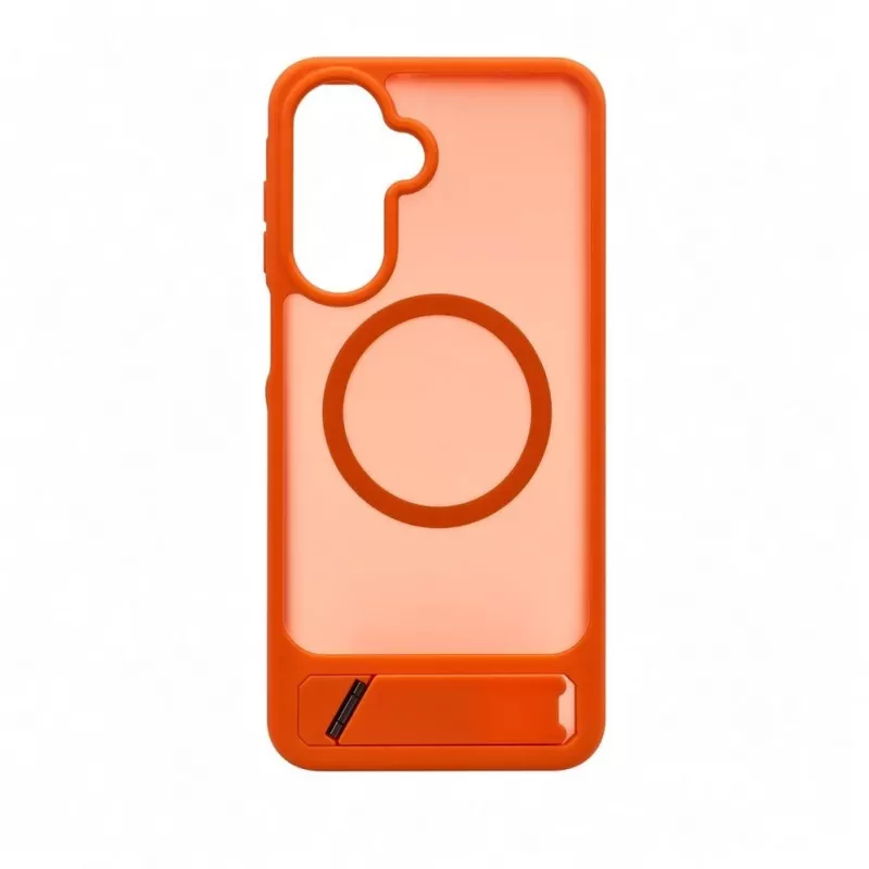 Evelatus Samsung Galaxy A17 4G / A17 5G Custodia MagSafe gommata con supporto arancione