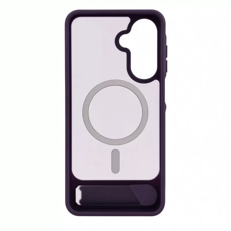 Evelatus Custodia gommata MagSafe con supporto per Samsung Galaxy A17 4G / A17 5G viola