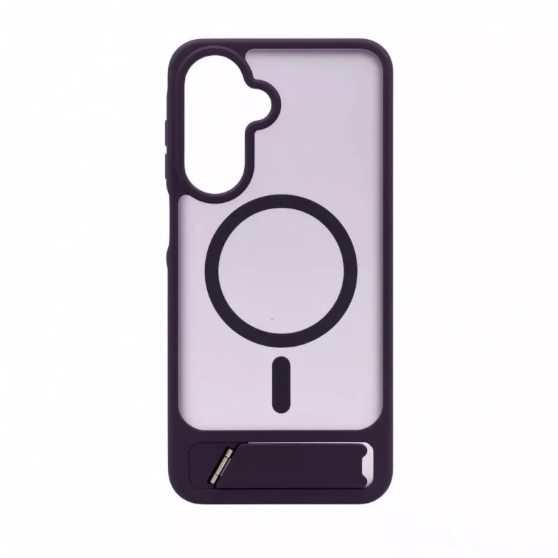 Evelatus Custodia gommata MagSafe con supporto per Samsung Galaxy A17 4G / A17 5G viola