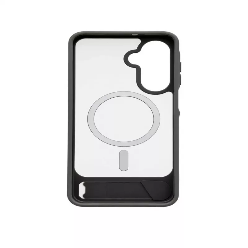 Evelatus Custodia gommata MagSafe con supporto per Samsung Galaxy A17 4G / A17 5G grigio fumo