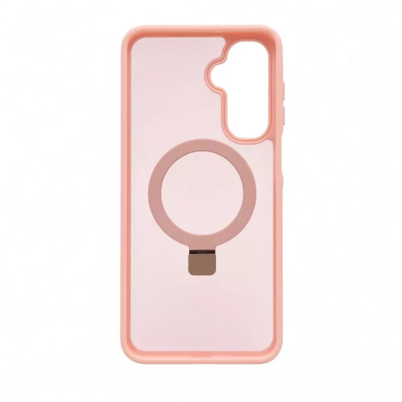 Evelatus Custodia protettiva con MagSafe e supporto per Samsung Galaxy A17 4G / A17 5G anello opaco rosa chiaro