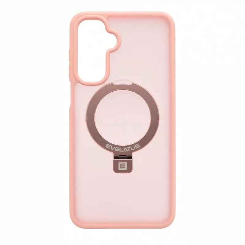 Evelatus Custodia protettiva con MagSafe e supporto per Samsung Galaxy A17 4G / A17 5G anello opaco rosa chiaro