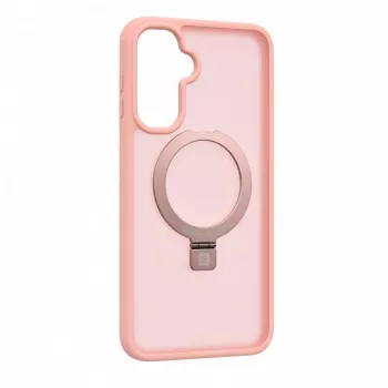 Evelatus Custodia protettiva con MagSafe e supporto per Samsung Galaxy A17 4G / A17 5G anello opaco rosa chiaro
