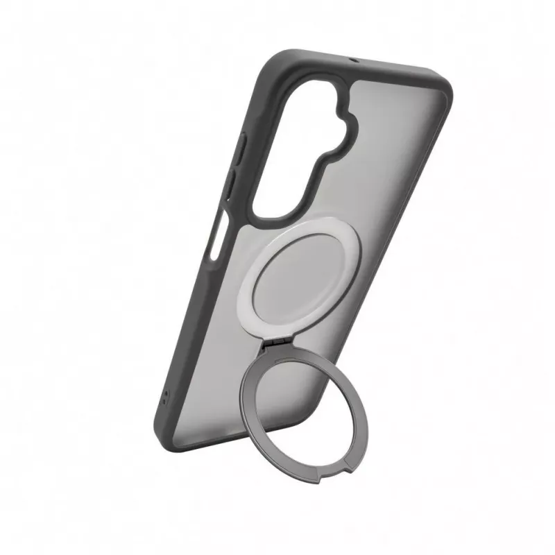 Evelatus Samsung Galaxy A17 4G / A17 5G Custodia protettiva con MagSafe e supporto, anello opaco grigio fumo