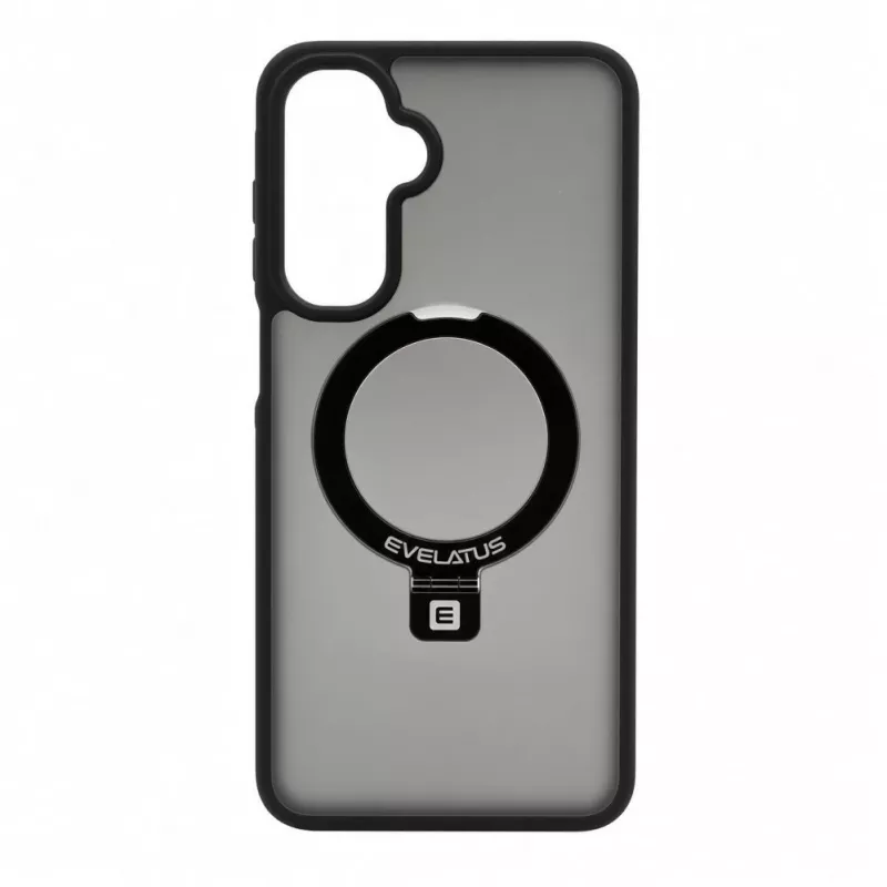 Evelatus Samsung Galaxy A17 4G / A17 5G Custodia protettiva con MagSafe e supporto anello opaco nero