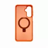 Evelatus Samsung Galaxy A17 4G / A17 5G Custodia protettiva con MagSafe e supporto, anello opaco, arancione
