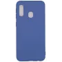 Evelatus Samsung Galaxy A20E Custodia in Silicone Nano Soft Touch TPU Blu Scuro