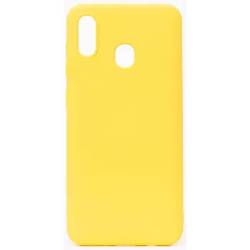 Evelatus Samsung Galaxy A20E Custodia in silicone nano Soft Touch TPU gialla