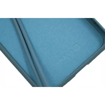Evelatus custodia in silicone Soft Touch per Samsung Galaxy A20e con cinturino blu