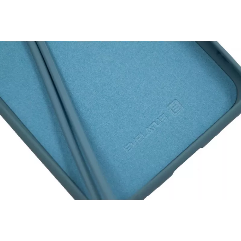 Evelatus custodia in silicone Soft Touch per Samsung Galaxy A20e con cinturino blu