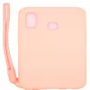 Evelatus Samsung Galaxy A20e Custodia in Silicone Soft Touch con Cinturino Rosa