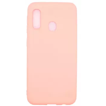 Evelatus Samsung Galaxy A20e Custodia in Silicone Soft Touch con Cinturino Rosa
