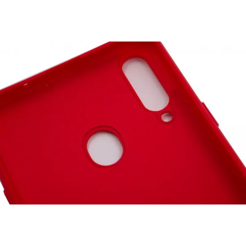 Evelatus Samsung Galaxy A20s Custodia in silicone Nano Soft Touch TPU Rossa
