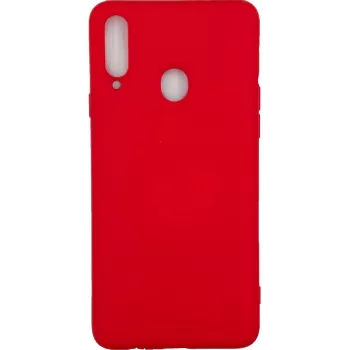 Evelatus Samsung Galaxy A20s Custodia in silicone Nano Soft Touch TPU Rossa