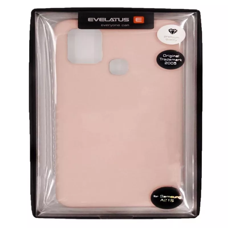 Evelatus Custodia in nano silicone per Samsung Galaxy A21s Soft Touch TPU beige