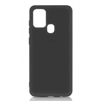 Evelatus Samsung Galaxy A21s cover in silicone nano Soft Touch TPU nero