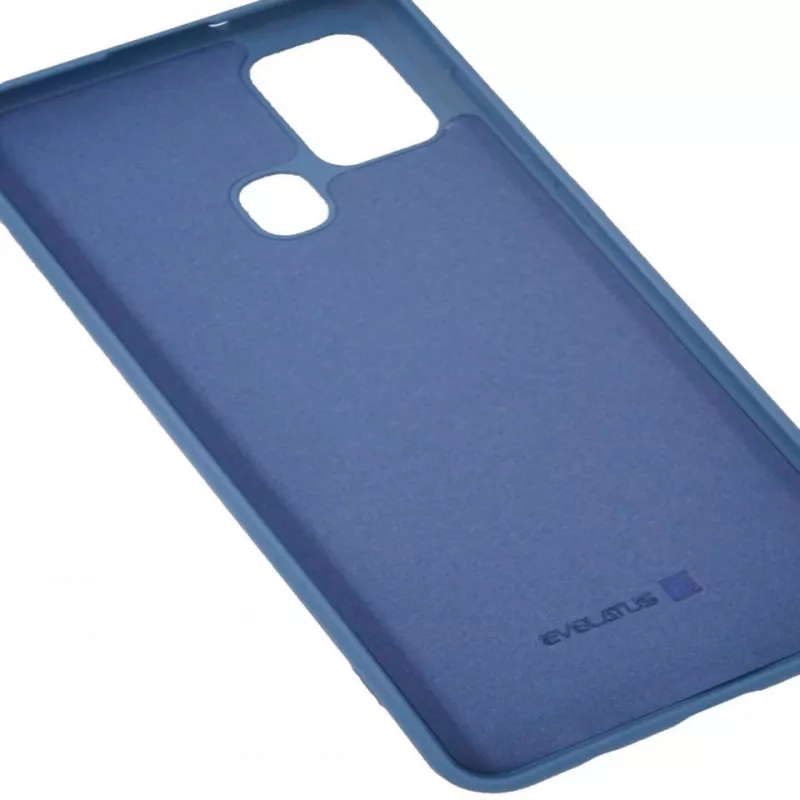 Evelatus Samsung Galaxy A21s Cover in silicone nano soft touch TPU blu
