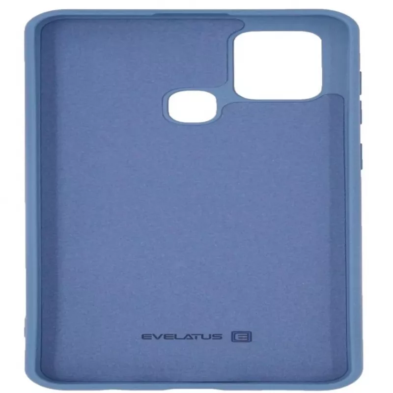 Evelatus Samsung Galaxy A21s Cover in silicone nano soft touch TPU blu